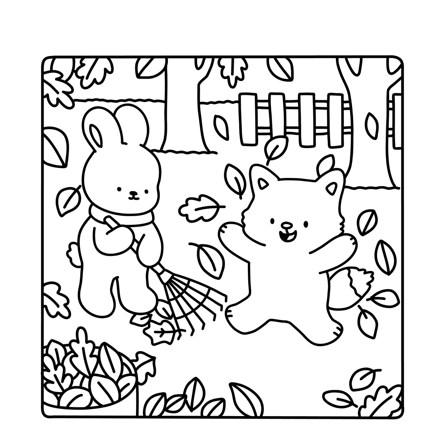 Cozy Animal Pals Coloring Book: Gardening Fun