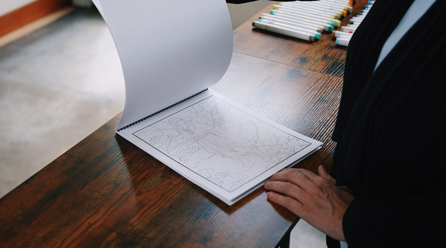 Mythical Creatures Coloring Book: Woodland Elves #1