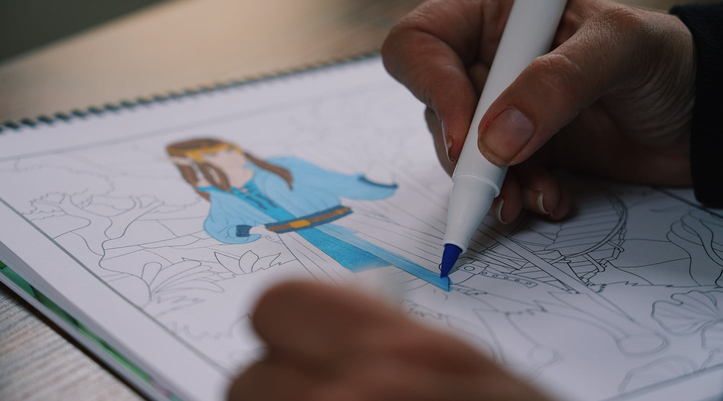 Mythical Creatures Coloring Book: Woodland Elves #1