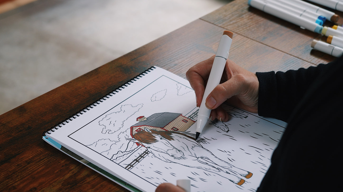 Grace in Motion: A Horse Coloring Book